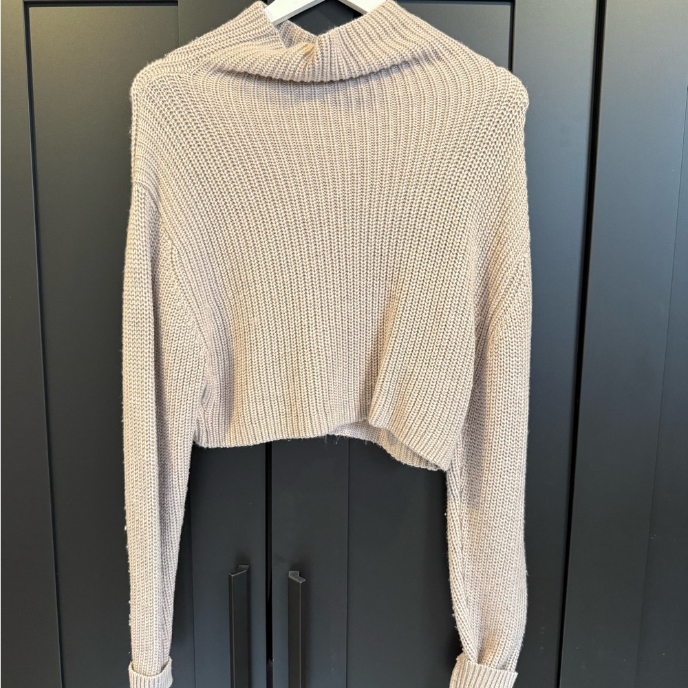 Wilfred Cream Cowl Neck Sweater